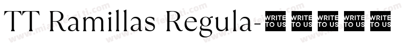 TT Ramillas Regula字体转换